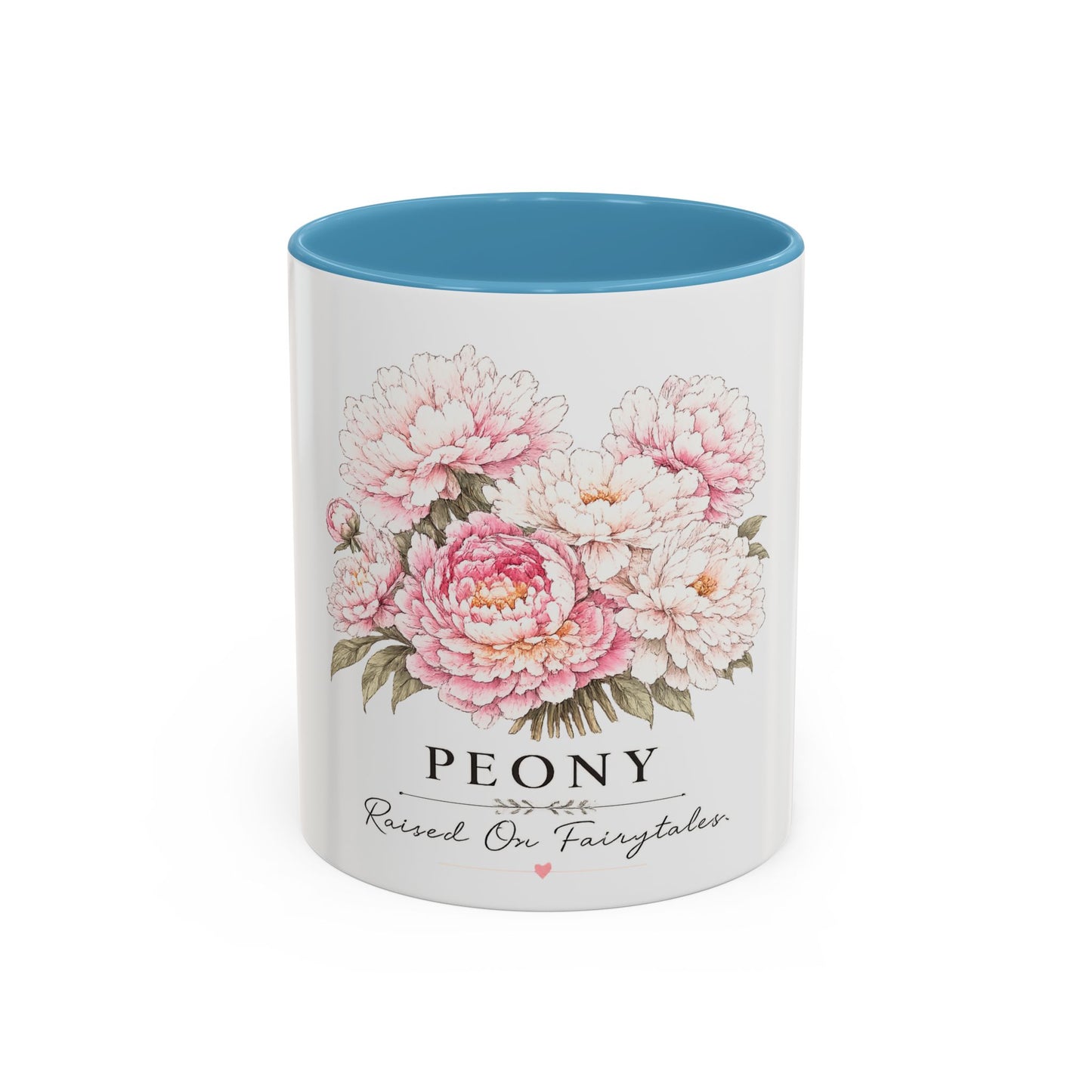 Peony Floral Accent Coffee Mug – "Peony: Raised On Fairytales"