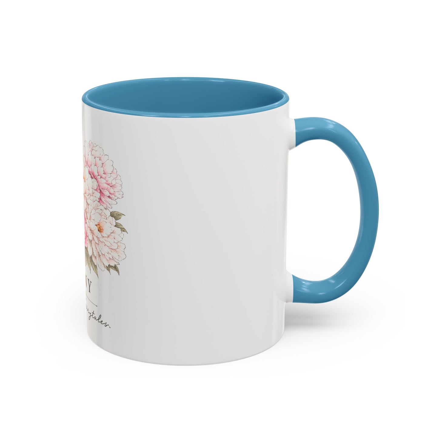 Peony Floral Accent Coffee Mug – "Peony: Raised On Fairytales"