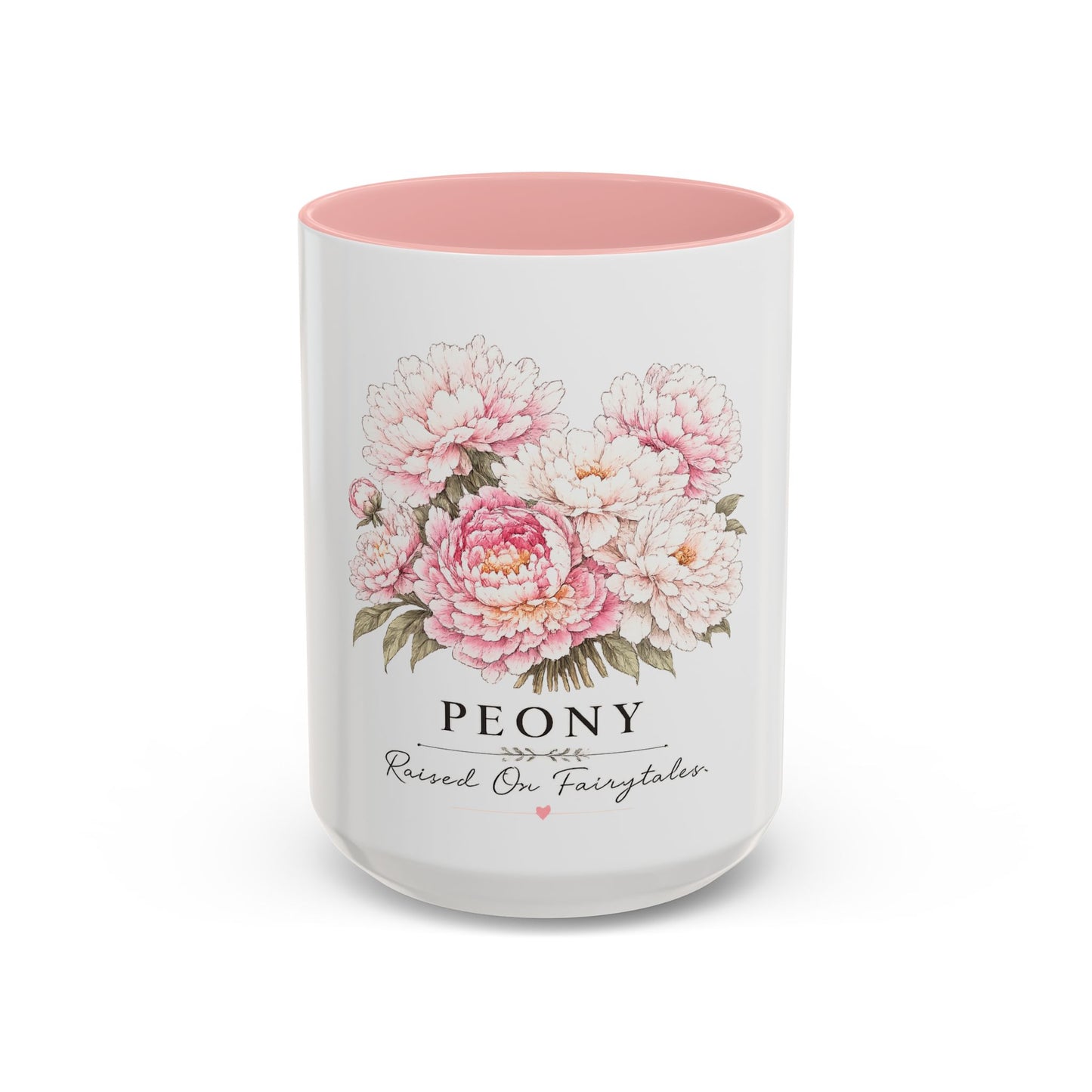 Peony Floral Accent Coffee Mug – "Peony: Raised On Fairytales"