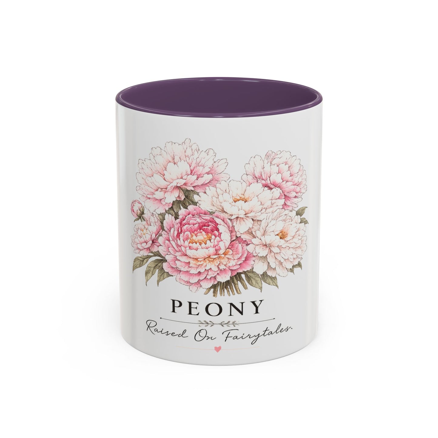 Peony Floral Accent Coffee Mug – "Peony: Raised On Fairytales"