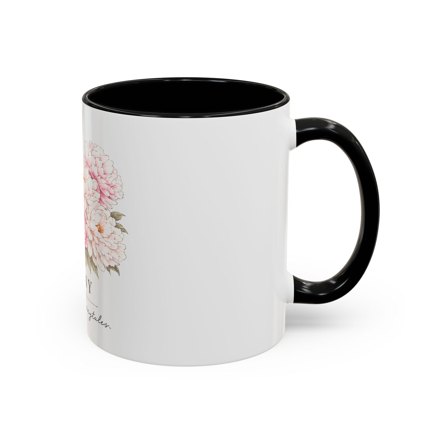 Peony Floral Accent Coffee Mug – "Peony: Raised On Fairytales"