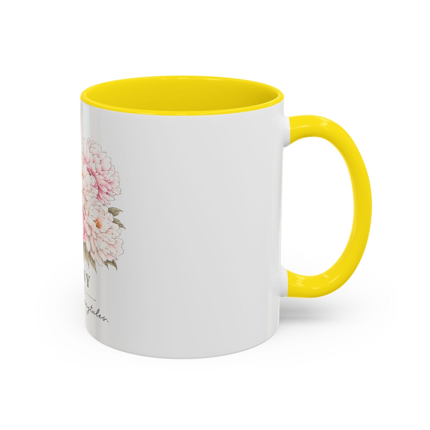 Peony Floral Accent Coffee Mug – "Peony: Raised On Fairytales"