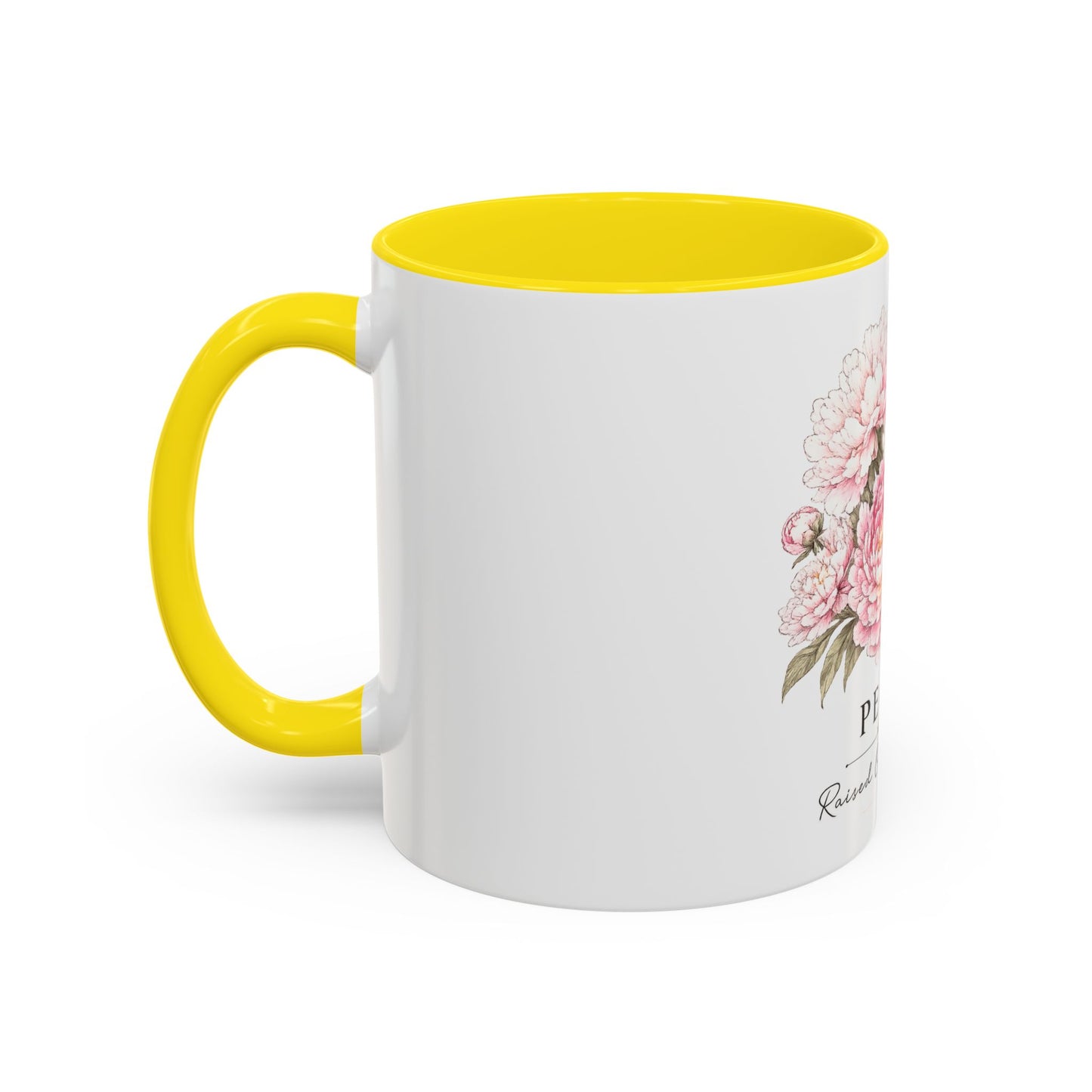 Peony Floral Accent Coffee Mug – "Peony: Raised On Fairytales"