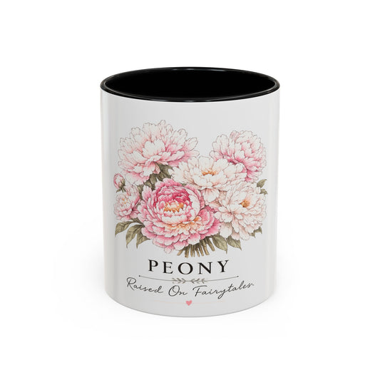 Peony Floral Accent Coffee Mug – "Peony: Raised On Fairytales"