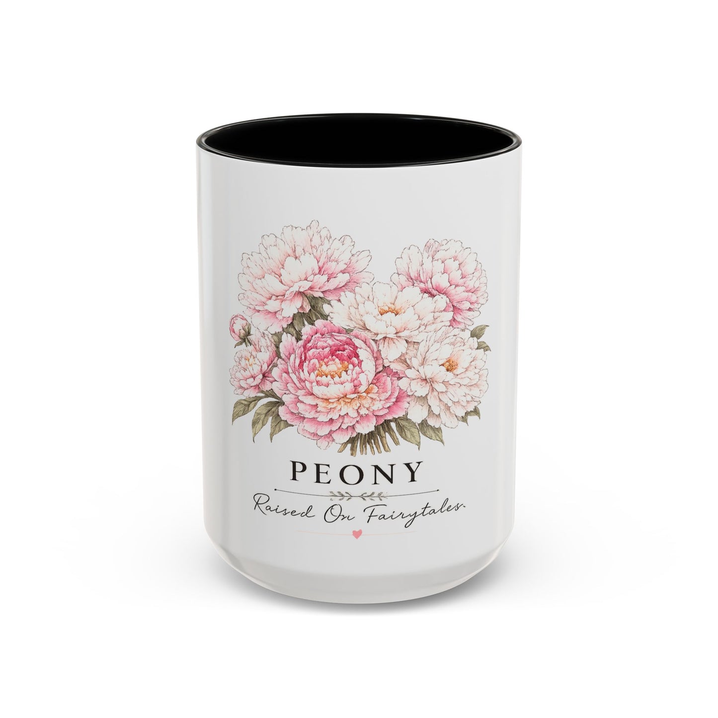 Peony Floral Accent Coffee Mug – "Peony: Raised On Fairytales"