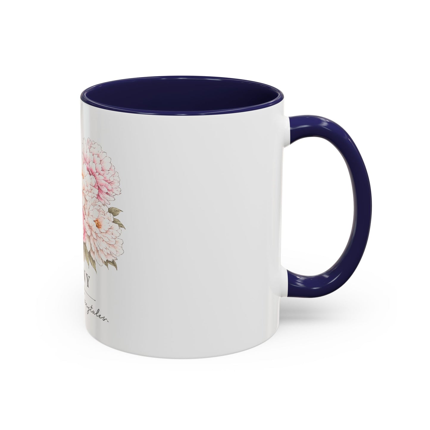Peony Floral Accent Coffee Mug – "Peony: Raised On Fairytales"