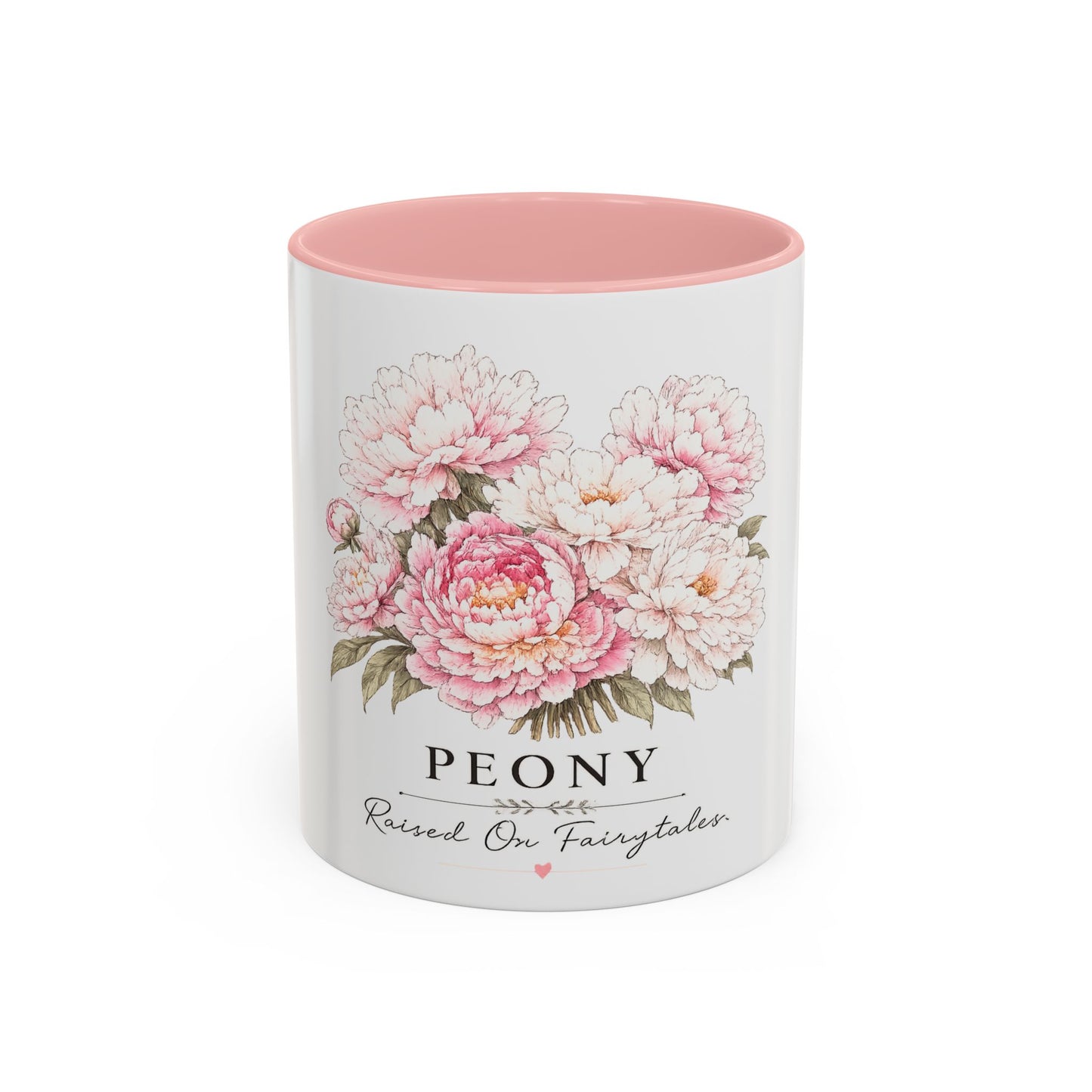 Peony Floral Accent Coffee Mug – "Peony: Raised On Fairytales"