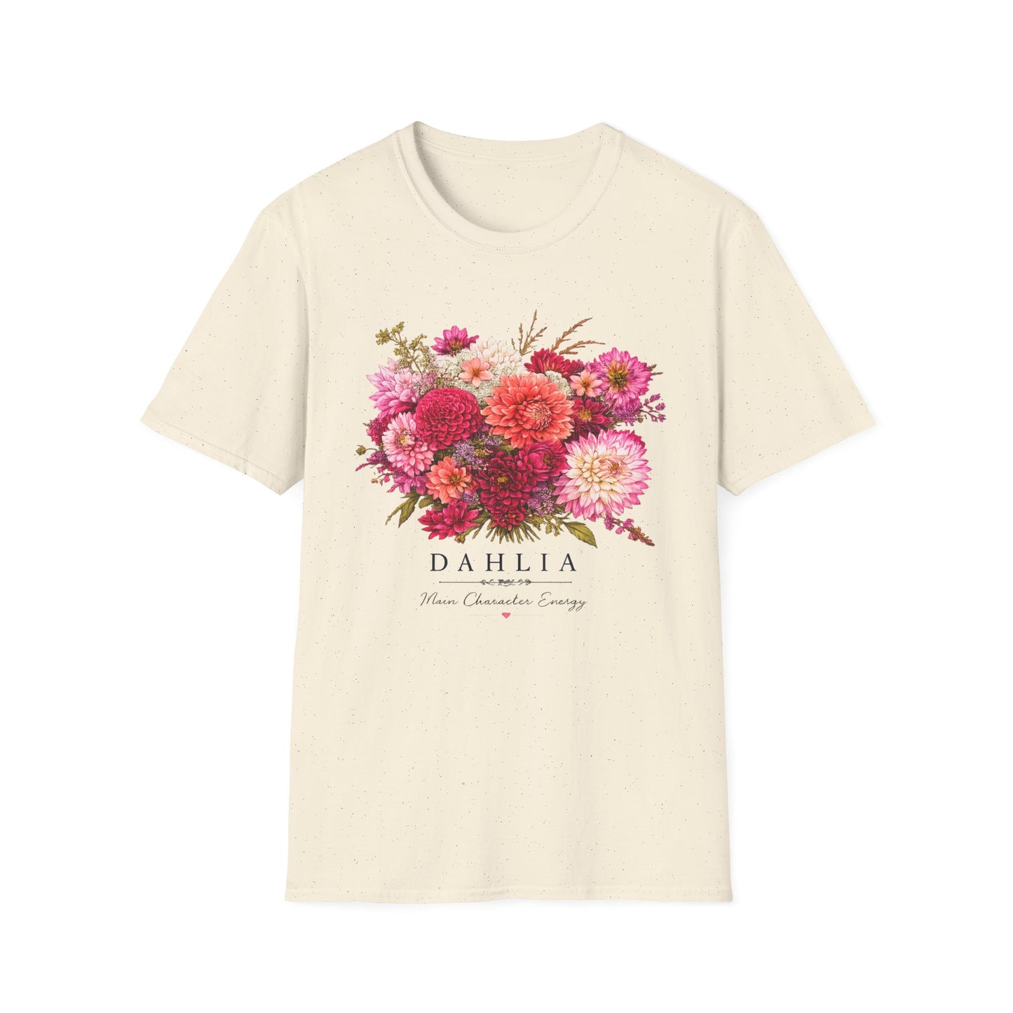Dahlia Floral T-Shirt — Vintage Garden Bouquet Tee