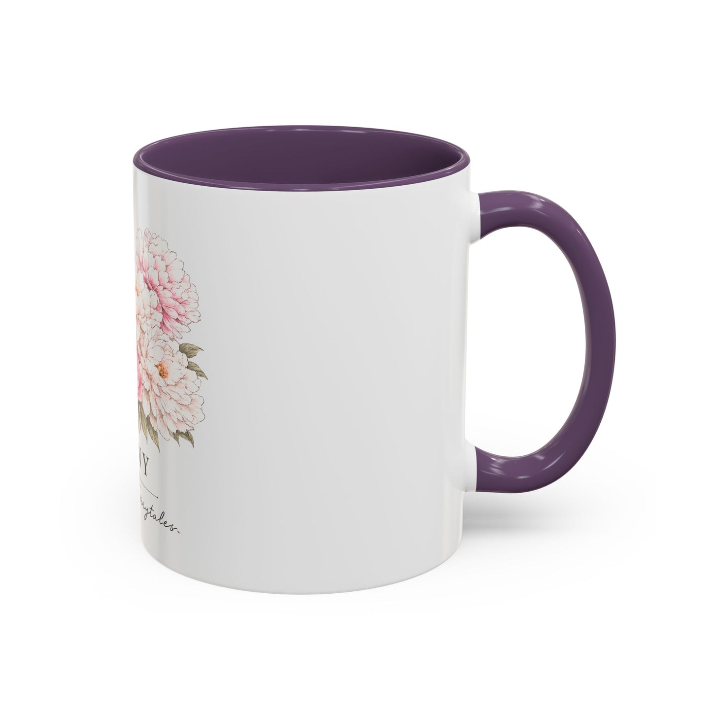 Peony Floral Accent Coffee Mug – "Peony: Raised On Fairytales"
