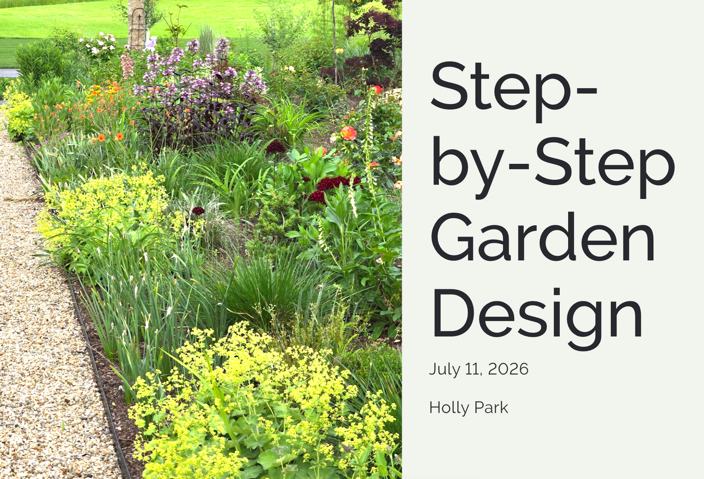 Private Garden Tour & Design Workshop at Scout Hill Farm